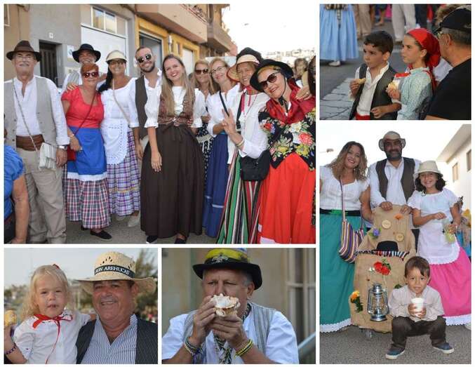 Collage de fotos de la romería/TA.